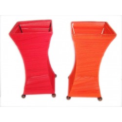 Lampe concave en tissu 4...