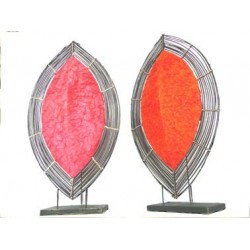LAMPE OVALE RED ORANGE