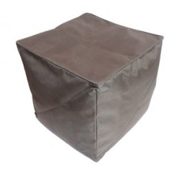 Pouf carré marron