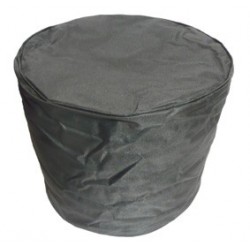Pouf rond noir