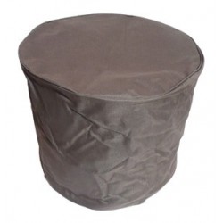 Pouf rond marron