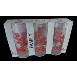 Barrette de 3 verres motif...