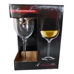 COFFRET DE 4 VERRES A VIN...